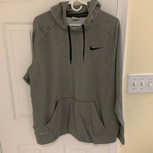 nike therma-fit hoodie grey xxl
